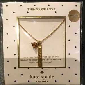 Kate Spade-November Born To Be Necklace
